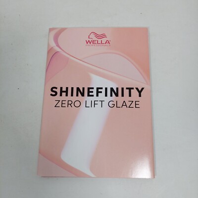 Wella Professionals Small Shinefinity Color Book Booklet Chart Guide Instruction