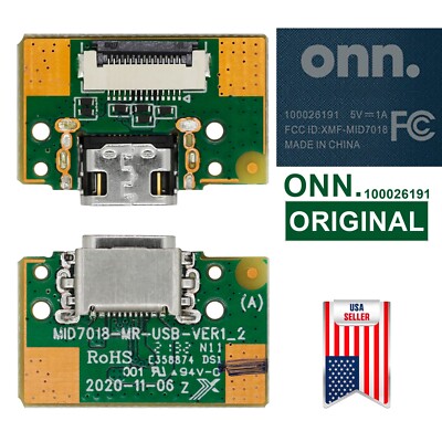 Original New USB Charging Port Board Dock Connector For ONN 7'' 100026191 Tablet