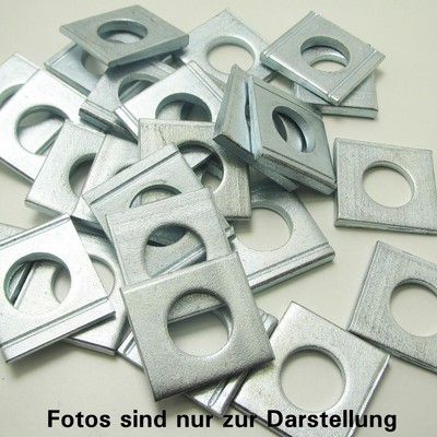 Vierkant-Scheiben ; Keilscheiben ; Unterlegscheiben Edelstahl ;Stahl verz
