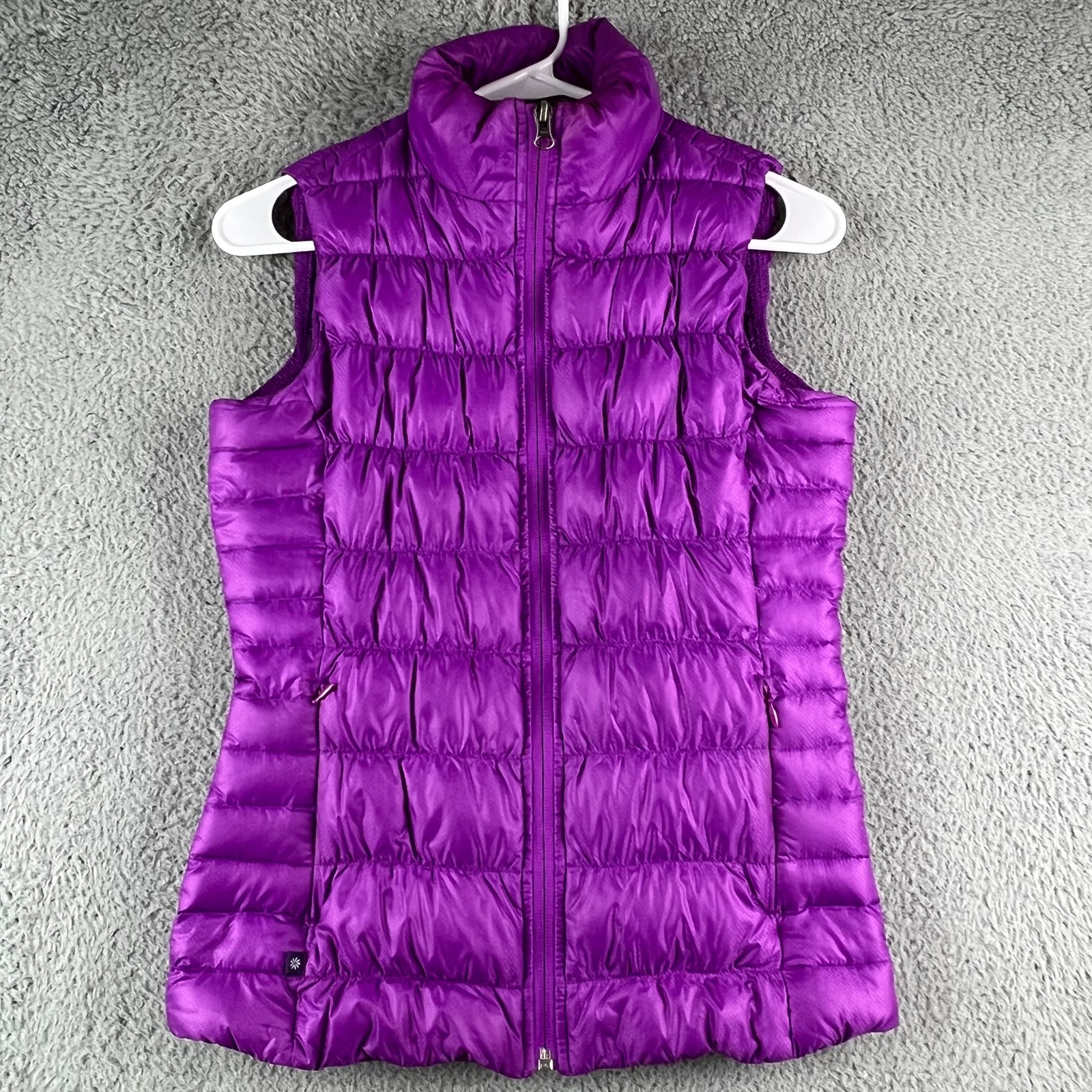 Athleta Women's Purple Vest Puffer Goose Down size XXS | eBay