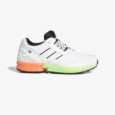 ADIDAS ZX 8000 SG MEN SIZE 9.0 FZ4412 WHITE SHOCK YELLOW NEW COMFORTABLE