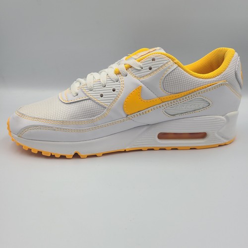 NIKE AIR MAX 90 WHITE-LASER ORANGE DH0276-100 Men's Size 10.0M | eBay