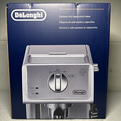 NEW DeLonghi ECP3630 15 Bar Pump Manual Espresso Machine Cappuccino Maker-Silver