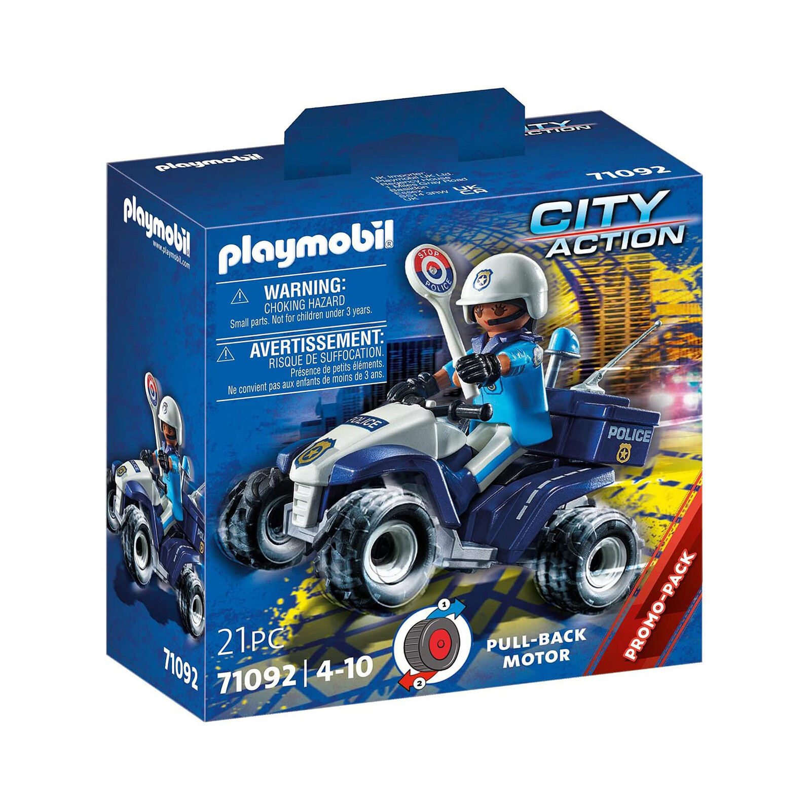 Строительный набор Playmobil City Action Police Speed Quad 71092 НОВЫЙ В НАЛИЧИИ