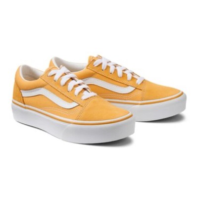 Vans Ward Old Skool Low Top Golden Mustard Yellow Skate Sneakers Size 7.5