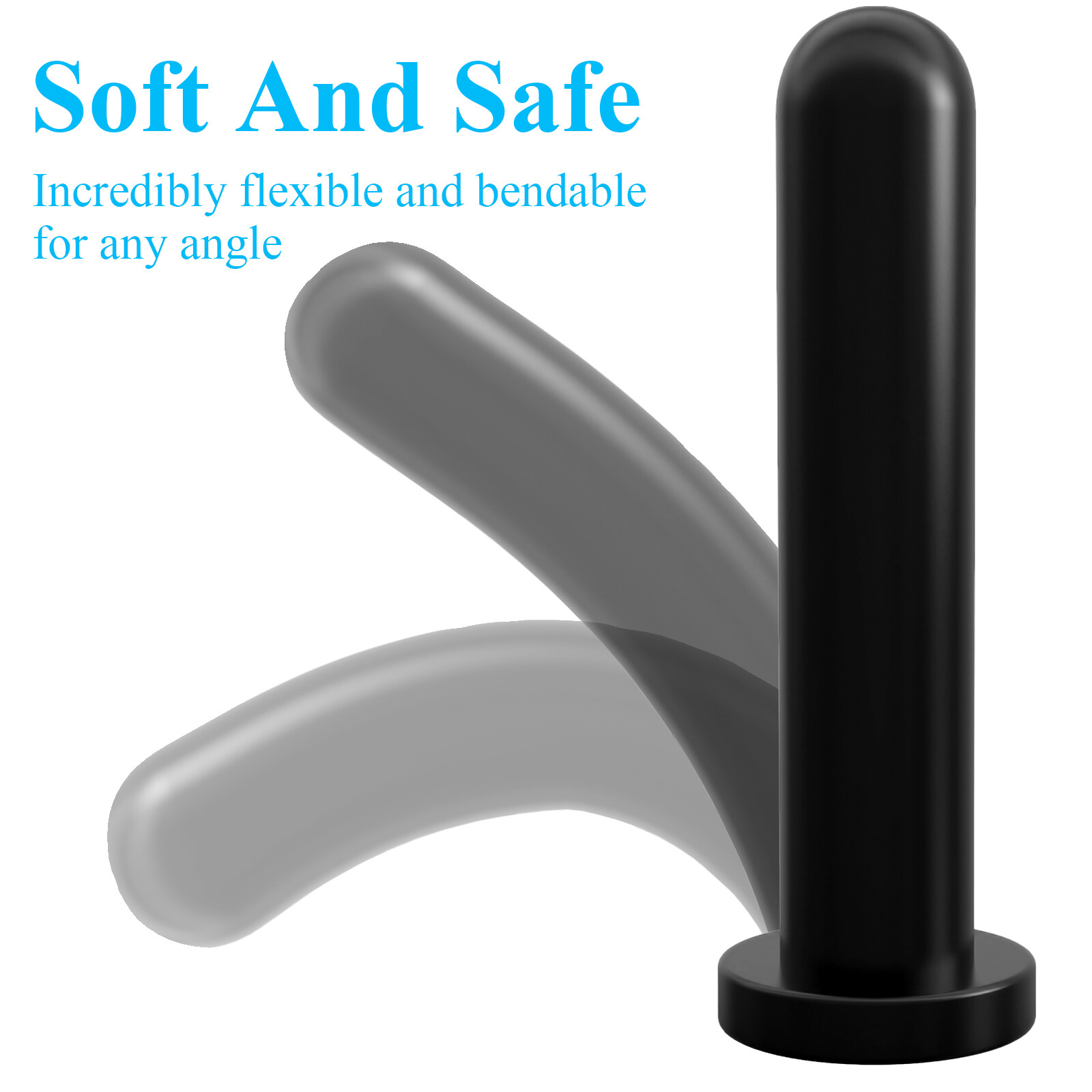 Jelly Dong Smooth Dildo Suction Cup 3 Sizes Waterproof Anal G-spot Sex Toy Women