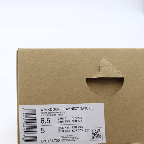 Pre-owned Nike Wmns Dunk Low Next Nature "wheat Gold Royal" Size 6.5 Style Dn1431 700