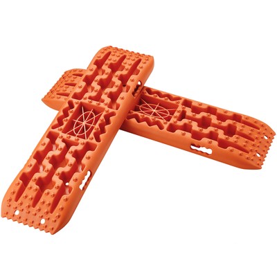 VEVOR 2PCS Traction Boards with PP for Mud Snow Sand Storage Bag Long Orange