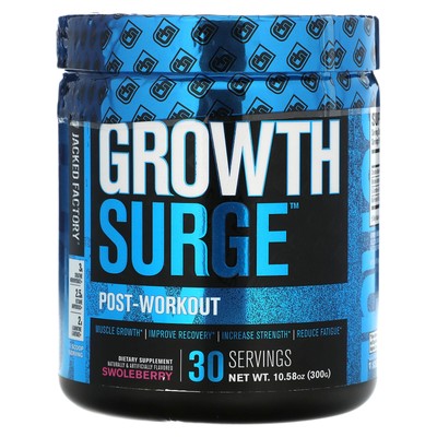 Growth Surge, После тренировки, Swoleberry, 10,58 унций (300 г)