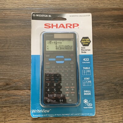 Sharp EL-W535TGB-BL 16-Digit Scientific Calculator with WriteView / NEW