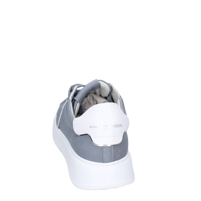 PHILIPPE MODEL SHOES MEN PHILIPPE MODEL SNEAKERS GRAY LEATHER VINTAGE EX652