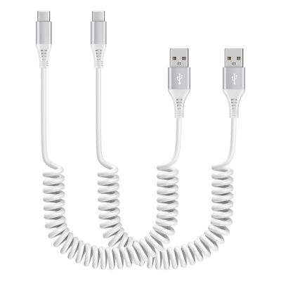 Type C Charger Cable Fast Charging,2Pack 6FT Coiled USB A to Type C Charger C...