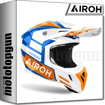 AIROH HELM CROSS MOTORRAD AV22A32 AVIATOR ACE 2 SAKE ORANGE GLOSS SZ. M