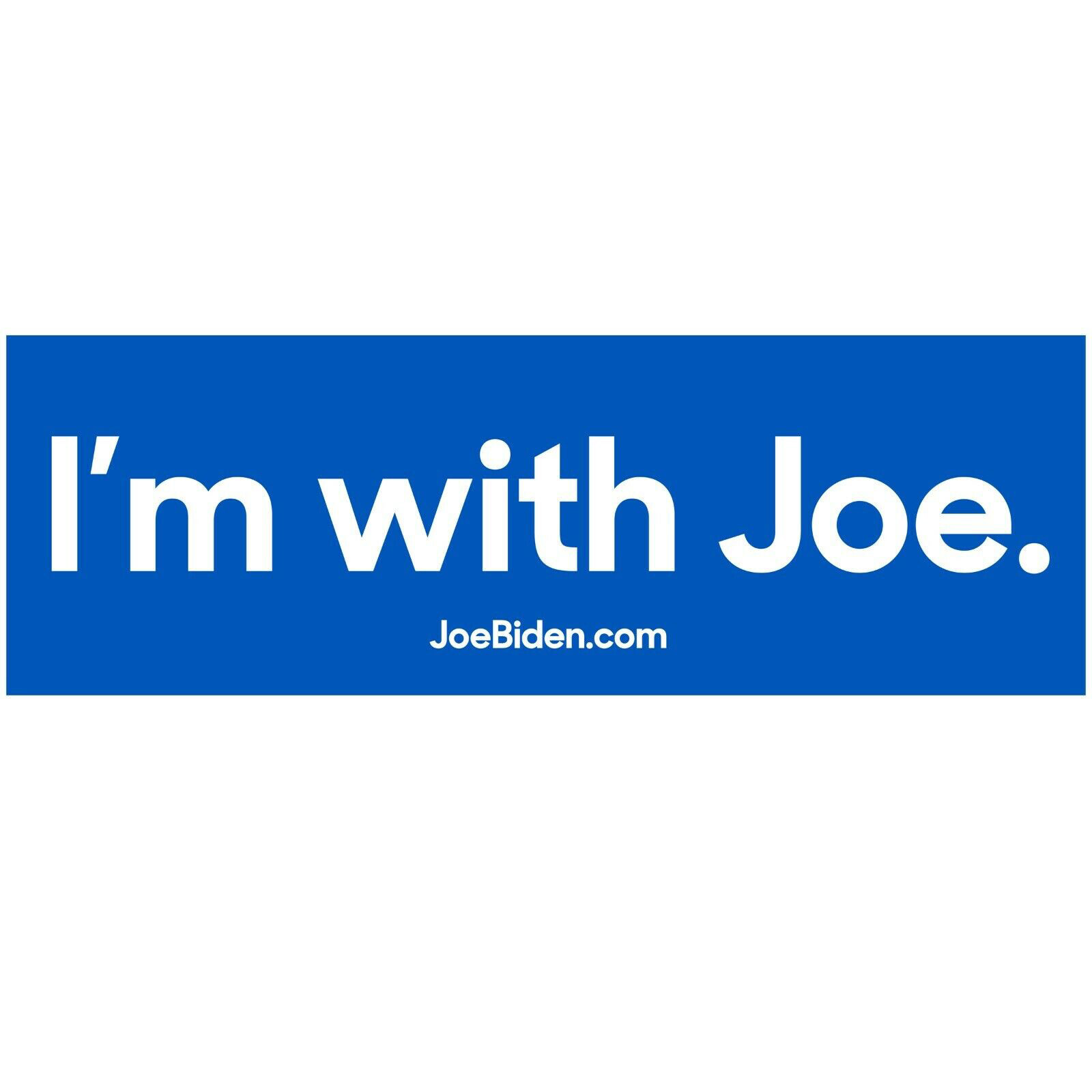 I'm with Joe Biden for President 2020 Campaign Democratic Bumper