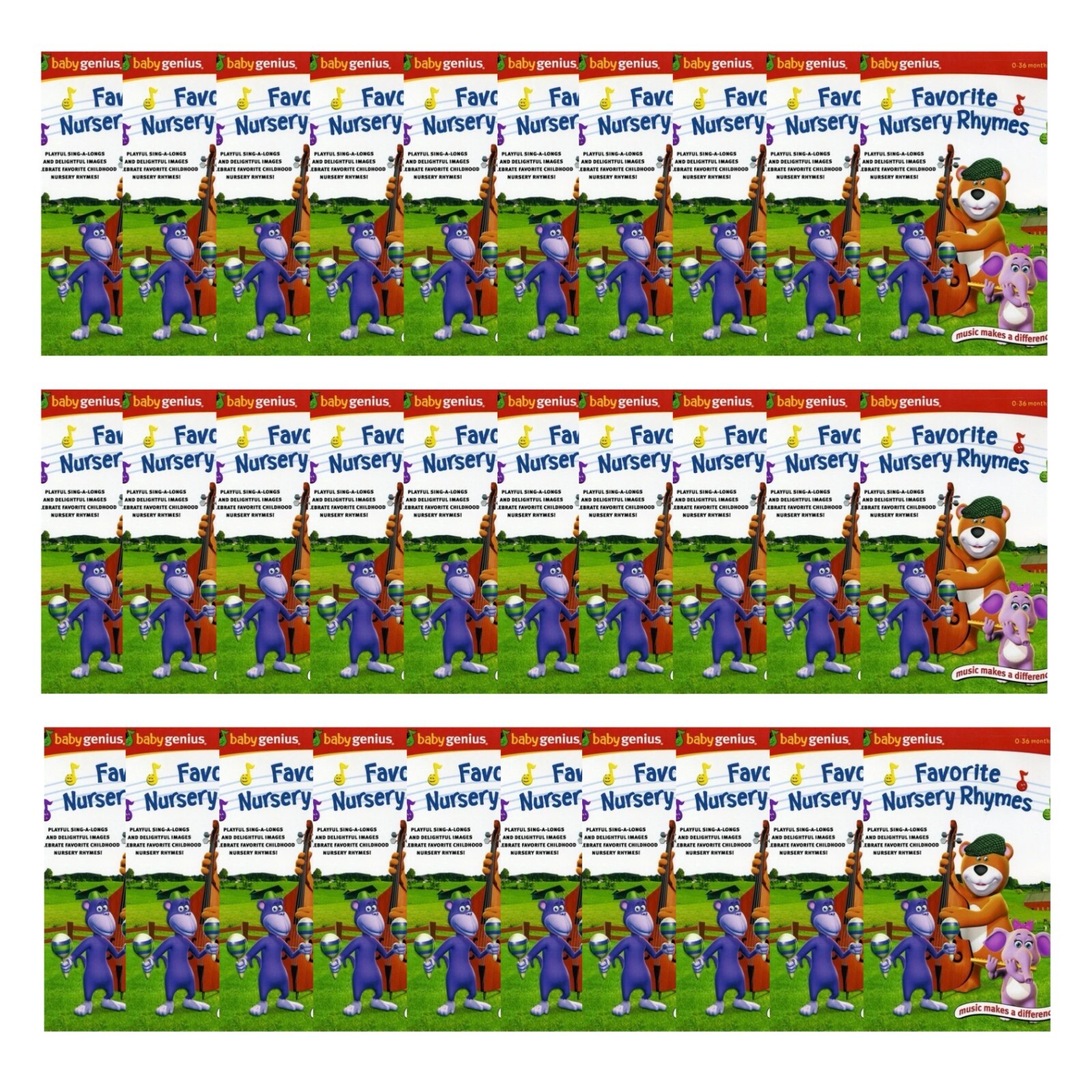 Baby Genius: Favorite Nursery Rhymes (DVD) Lot of 30 Wholesale Local Pickup Only - Picture 2 of 2