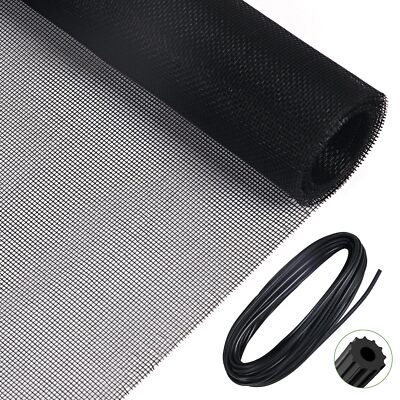 Window Screen Replacement and Repair Kit,39''x126'' Screen Door Repair Kit,Fibe...