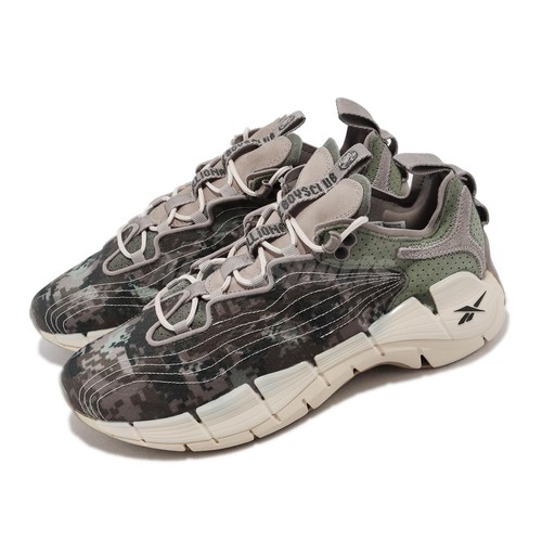 Мужские кроссовки Reebok x Billionaire Boys Club Zig Kinetica II 2 для бега с цифровым камуфляжем GX1313