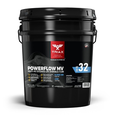 Triax Premium HLP Hydraulic Oil 32, Powerflow Medium Hydraulic Oil (5 Gal Pail)