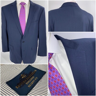 Brooks Brothers Explorer Regent Blazer 44L Blue 2B 1V New YGI G3-96