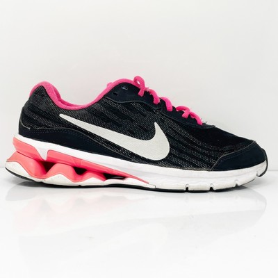 Nike Womens Reax Run 9 653612-001 Черные кроссовки для бега, размер 8