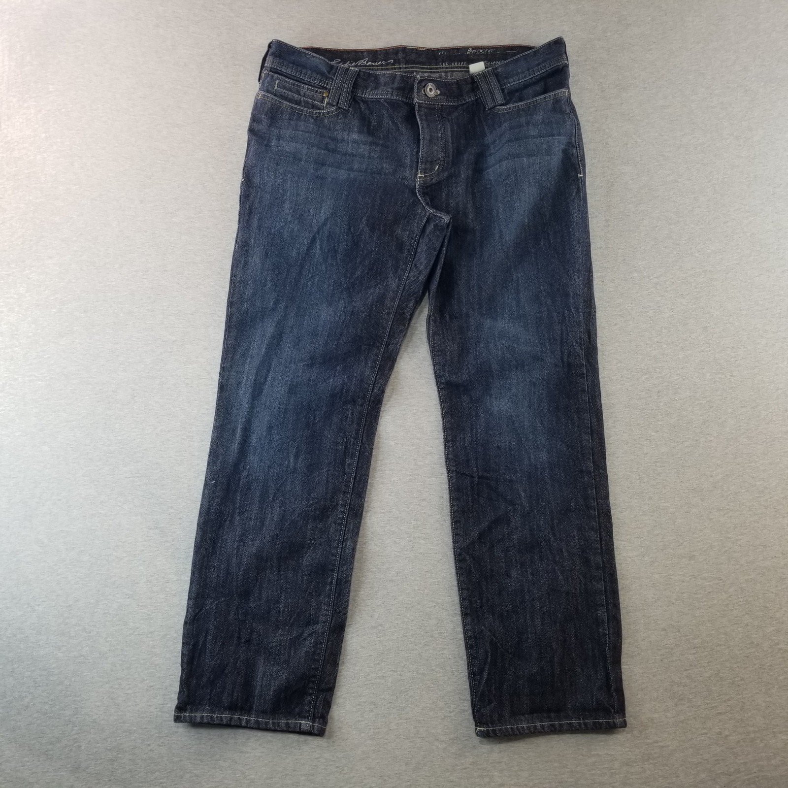 Eddie Bauer Jeans Women's Sz 14p Blue Wash 100% Cotton Quality Lined Warm Nice