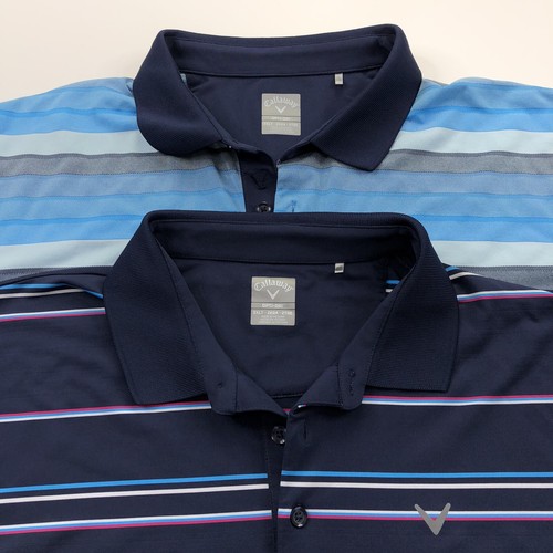 Ss Stretch Button Polo Striped Shirt Lot 2