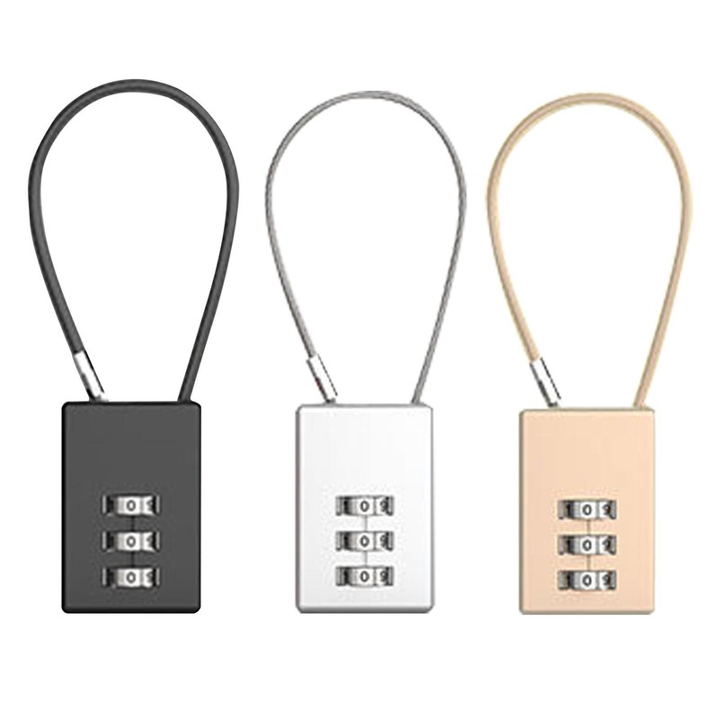 Locks Cable Lock For School Gym Locker 3 Digit Combination P