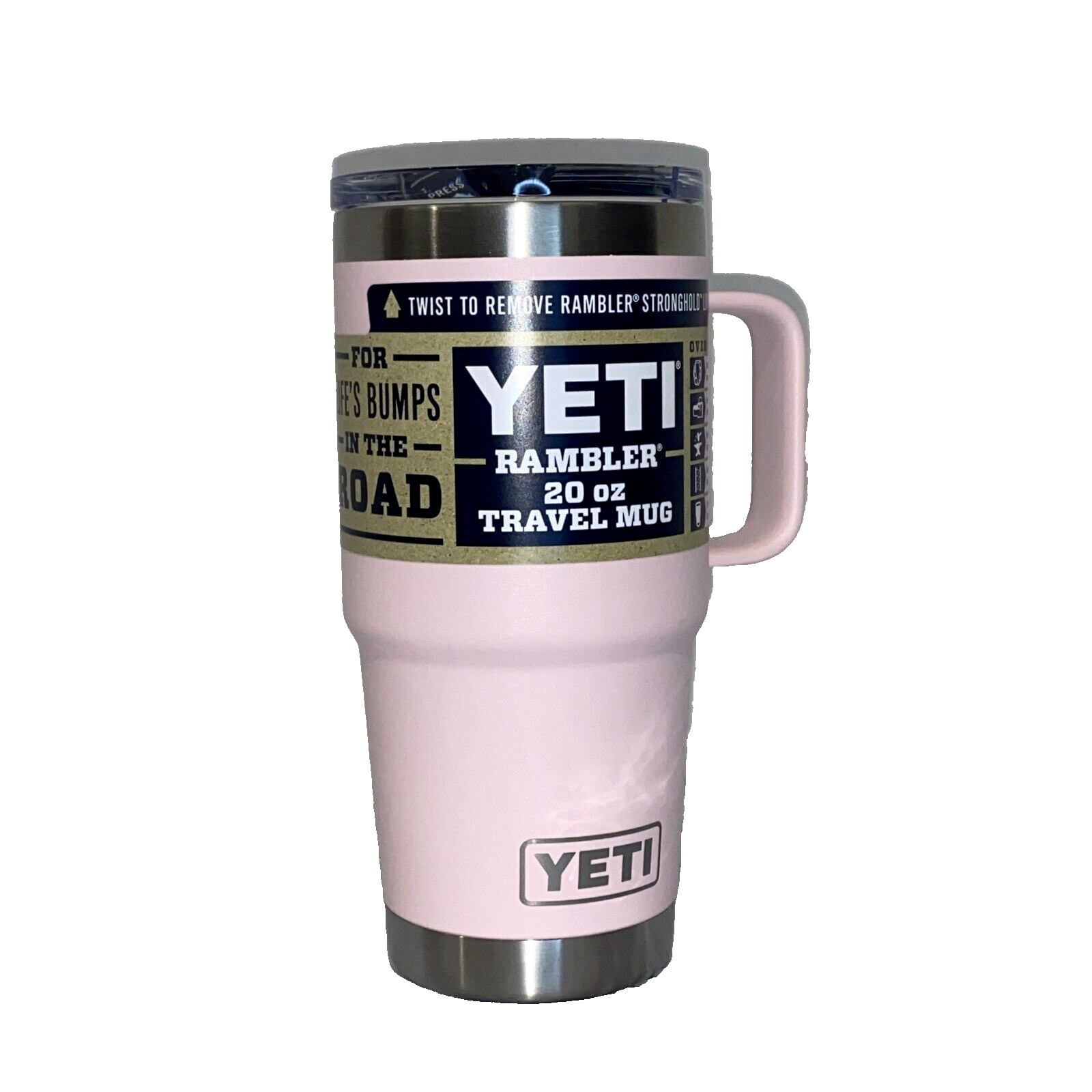 Travel Mug Stronghold Lid Ice Pink