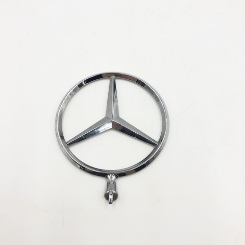 Stemma Cofano Piatto MUY Per Mercedes Benz Classe C, E, S, CLA, AMG - Nero Opaco, 57mm