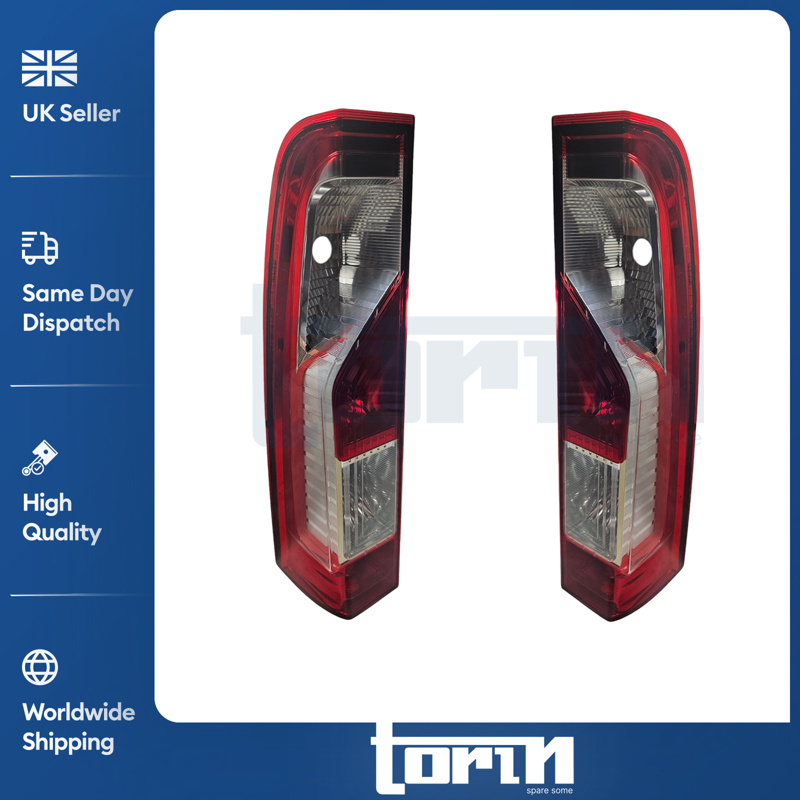 Set Tail Light Lamp Rear Left & Right For Vauxhall Movano B Renault Master Mk4