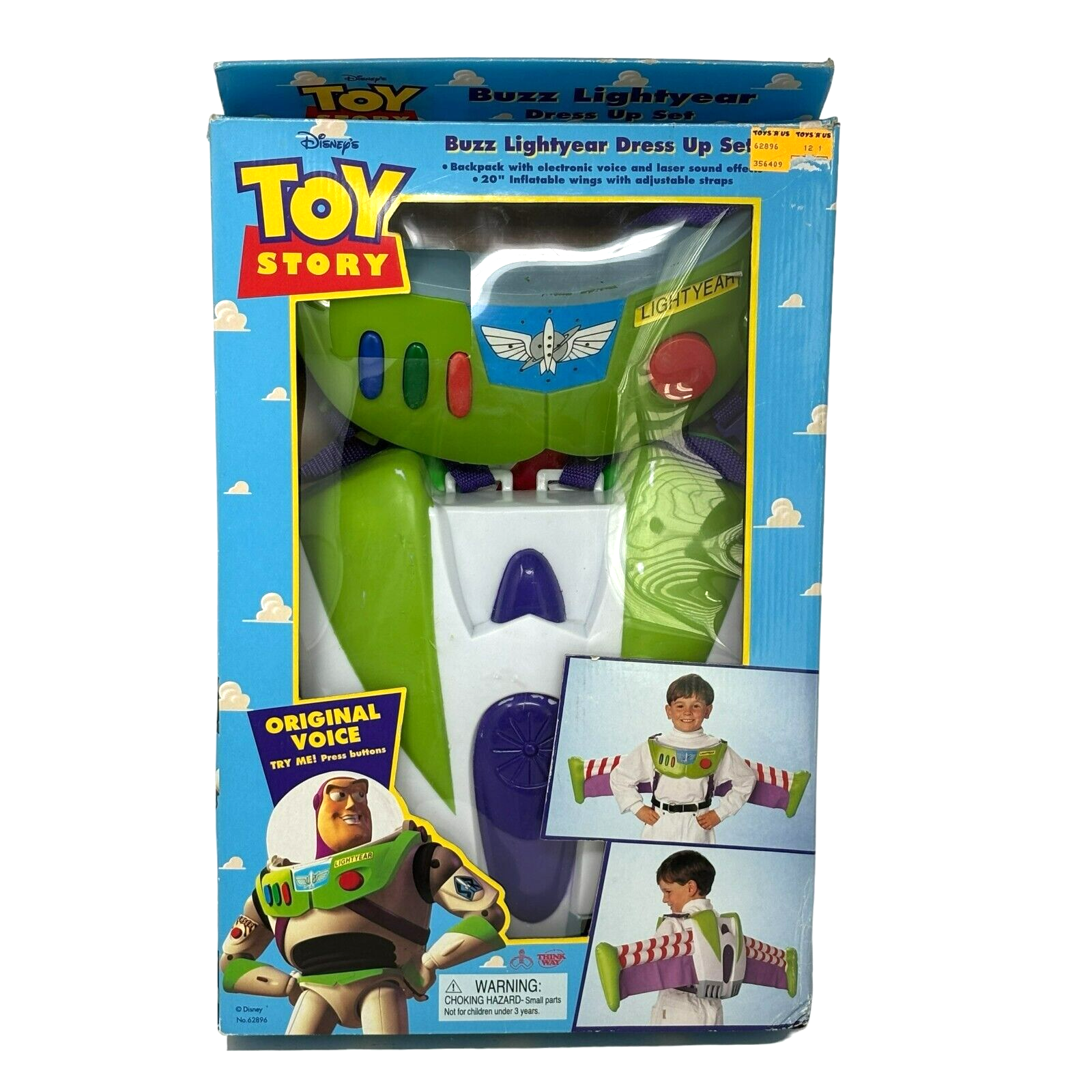 THINKWAY DISNEY Buzz Lightyear VIDEO Dress Up Set Original