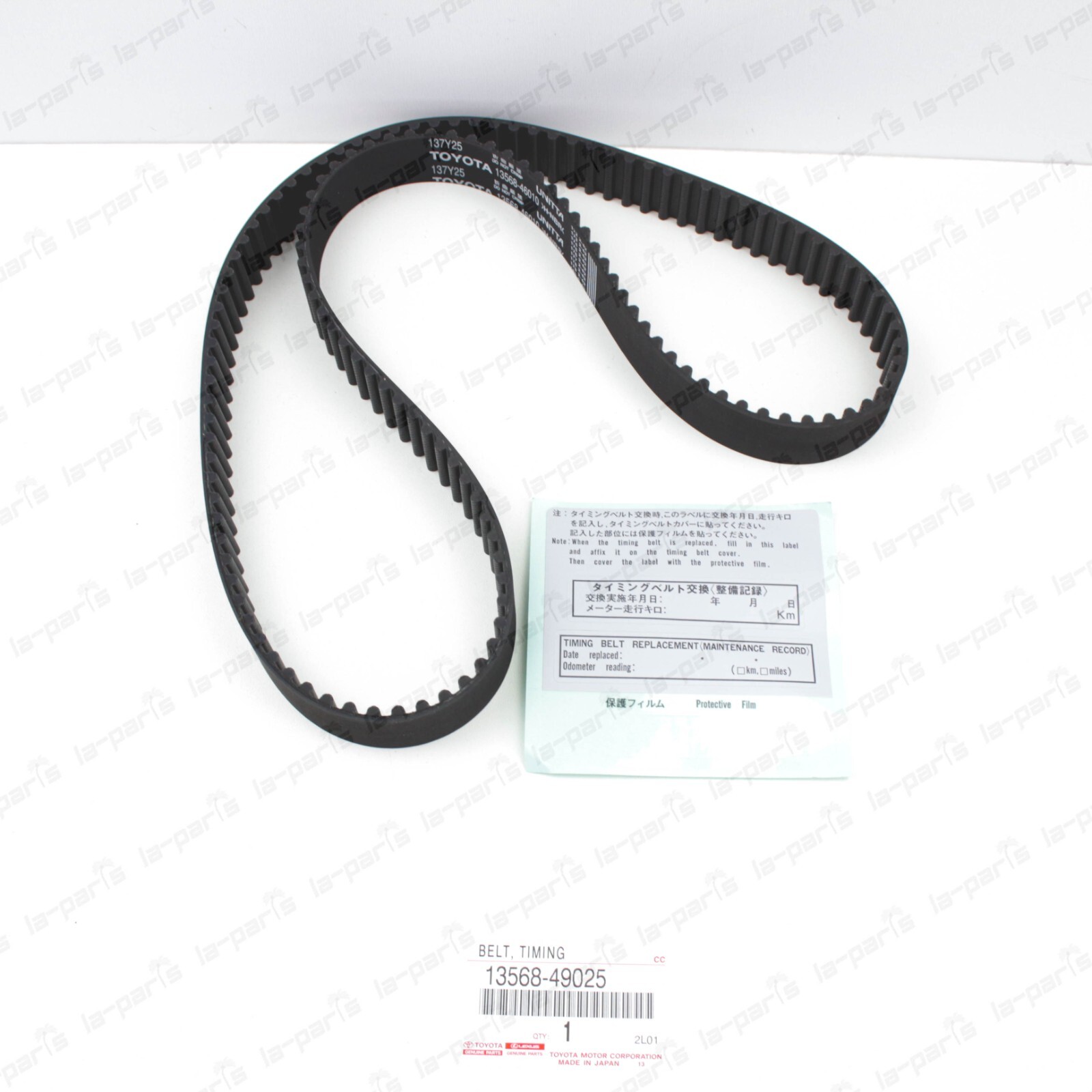 たけじゅん 13568-YZZ03 Genuine Toyota TIMING BELT 13568YZZ03 OEM