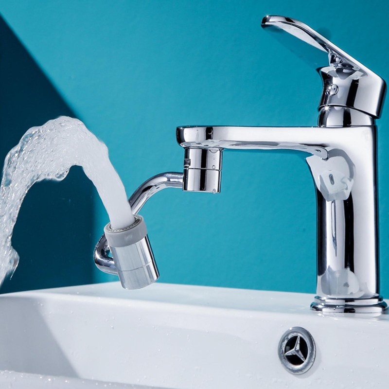 Universal 1080&deg; Swivel Robotic Arm Swivel Extension Faucet Aerator Spray Head