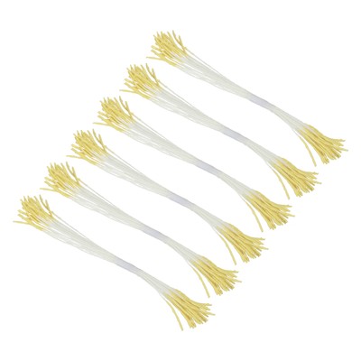10mm Double Heads Flower Stamen, 150 Pcs Artificial Flower Pistil, Light Yellow