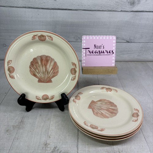 Sango COQUILLE 3664 Sangostone Peach Seashell Clam Oven Safe