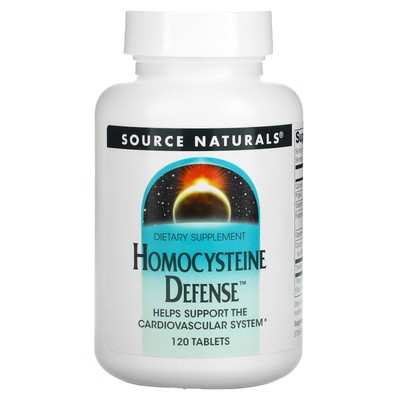 Source Naturals Homocysteine Defense 120 таблеток без молочных продуктов, без яиц,