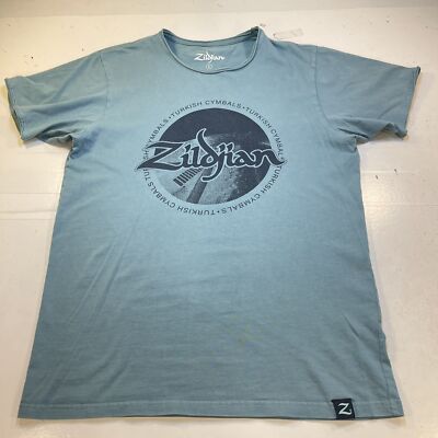 ZILDJIAN CYMBALS drum drummer Retro Rocker TEE T SHIRT Sz Mens S 
