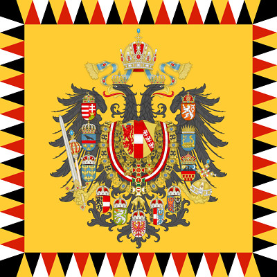 Austria-Hungary Flag Austro-Hungarian Imperial Empress Empire Archducal Archduke