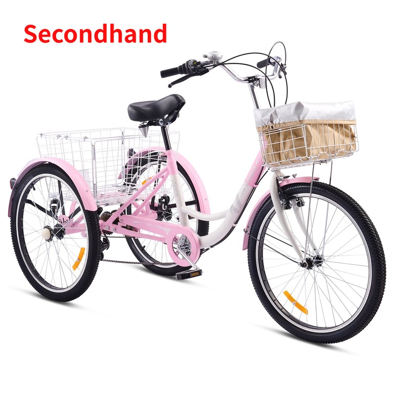 Secondhand Adult Tricycle for Adults 7 Speed Three Wheel Bik