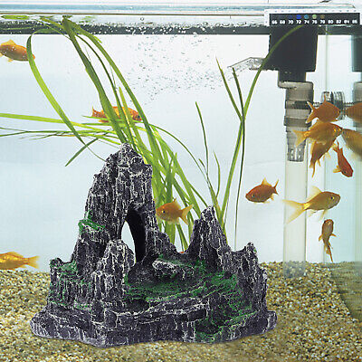 Aquarium Landscape Fish Tank Artificial Resin Rockery Stone Mountain Cave Decor