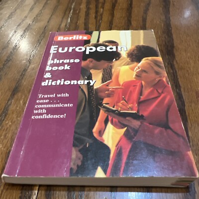 West European Phrase Book (Berlitz Phrasebooks) Paperback Book The Fast Free