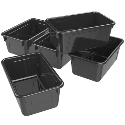 Small Cubby Bins   Plastic Storage Containers for Classroom, 12.2 x 7.8 x 5.1...