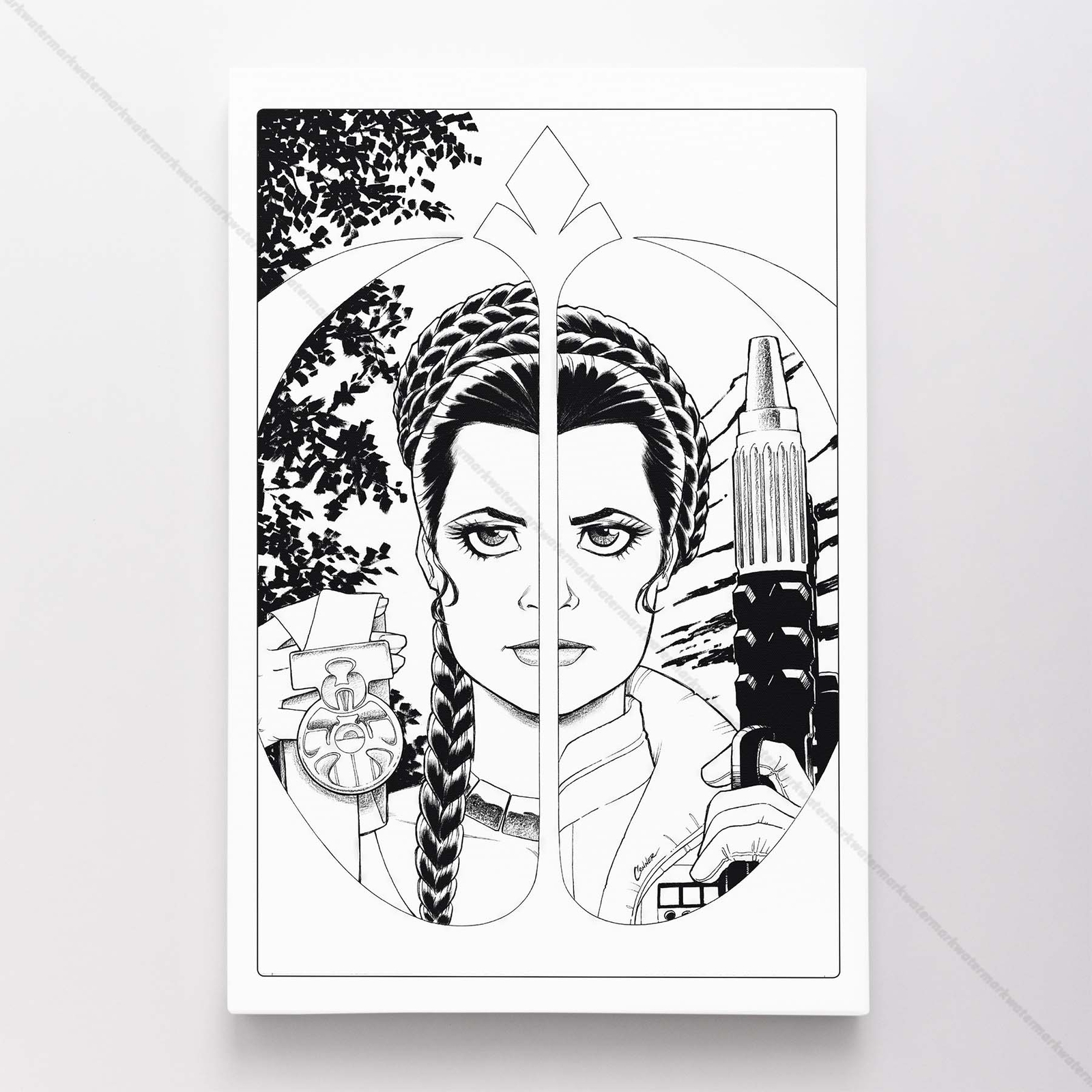 Princess Leia Star Wars Poster Canvas Movie Comic Art Print #70
