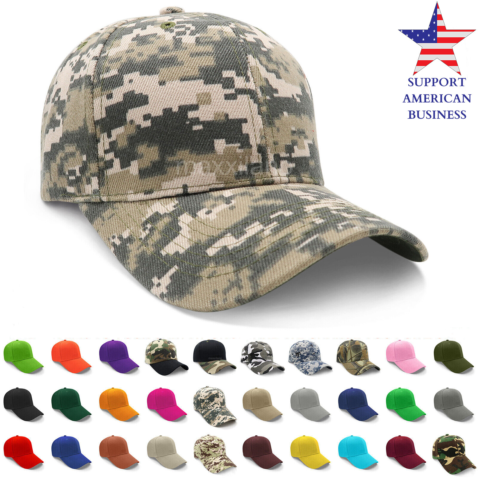S Trucker Hat Men Army Caps Lot