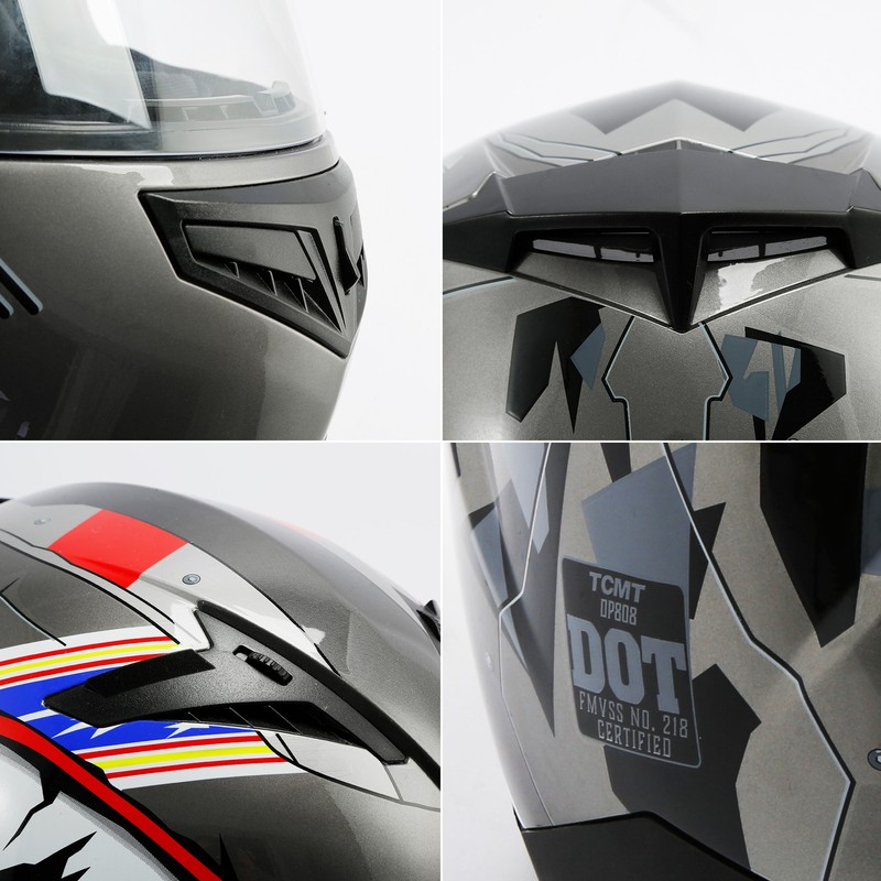 Full Face ATV Motorcycle Helmet Youth Child DOT Kids Small Medium Large XL XXL