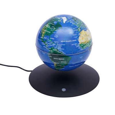 6'' Magnetic Levitating Floating Globe World Map LED Light Night Lamp Home Decor