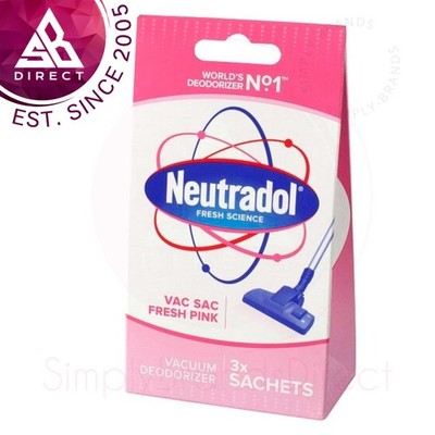 Neutradol Vakuum Sack Frisch Desodorierer│3 Beutel Staubsauger Lufterfrischer