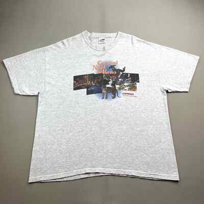Vintage Technology T-Shirt Adult XL Gray Carnival Night In Reno Tiger Software
