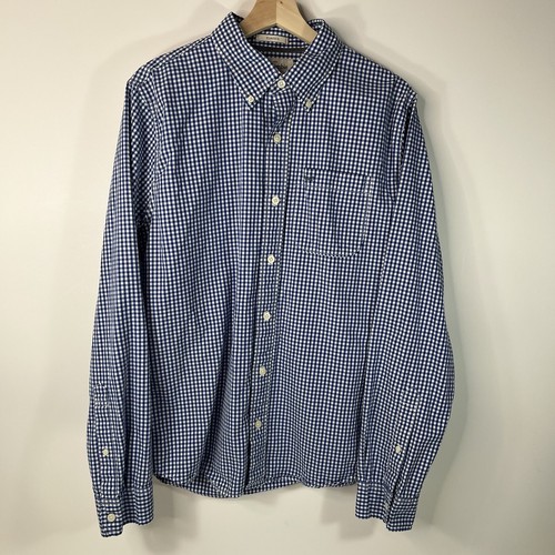 Abercrombie & Fitch Classic Button Down Shirt Blue White