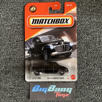 Matchbox 1941 Plymouth Coupe Black #66 Mainline 2025 Case C (In-Stock) New